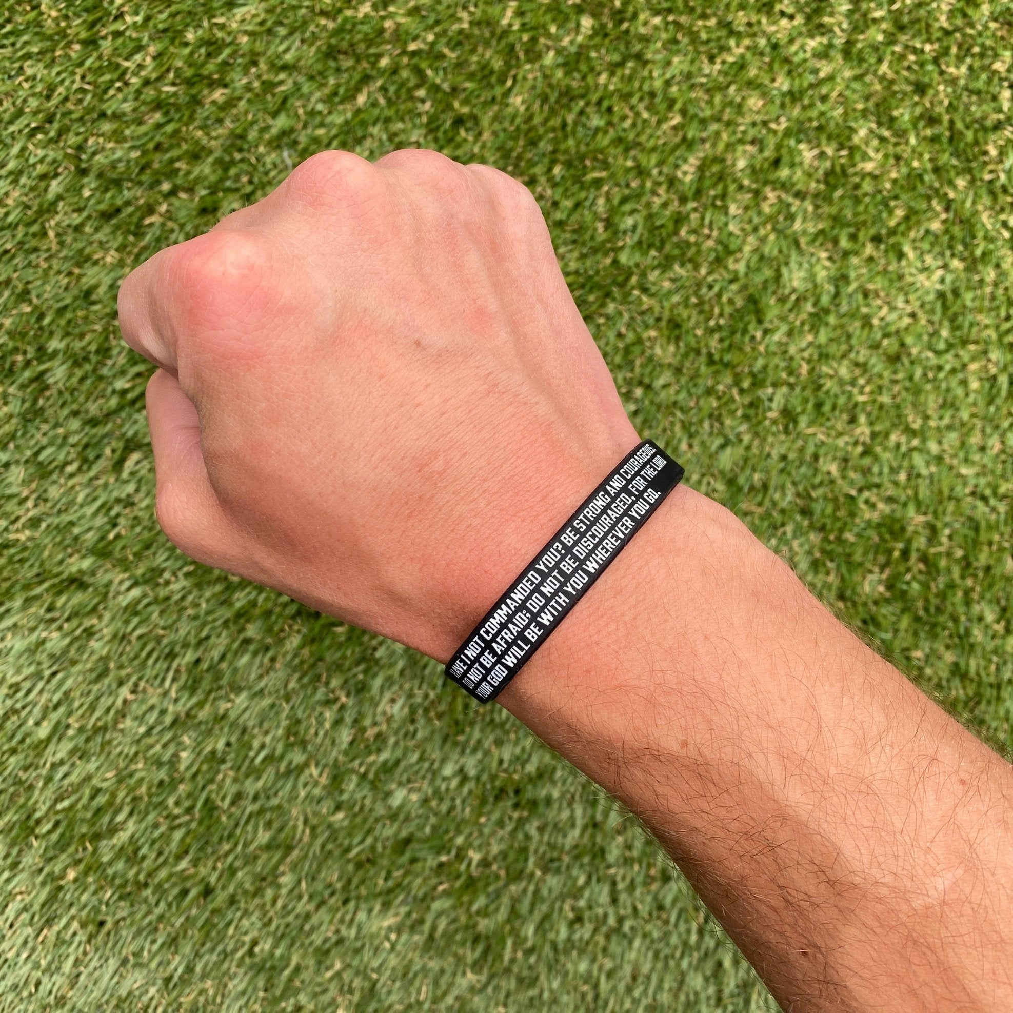 Collection of Joshua 1:9 Wristband in a gallery layout